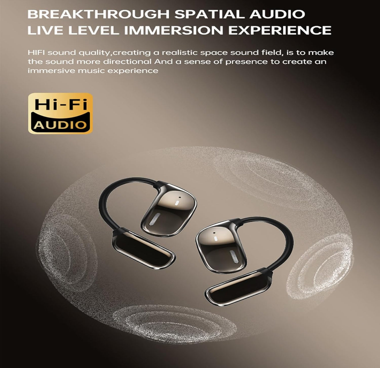 Touch Screen Open Ear Bluetooth wireless