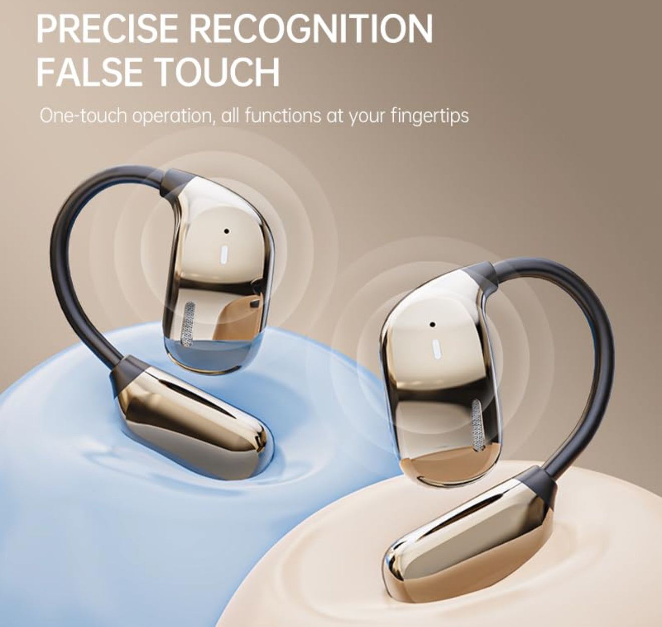Touch Screen Open Ear Bluetooth wireless