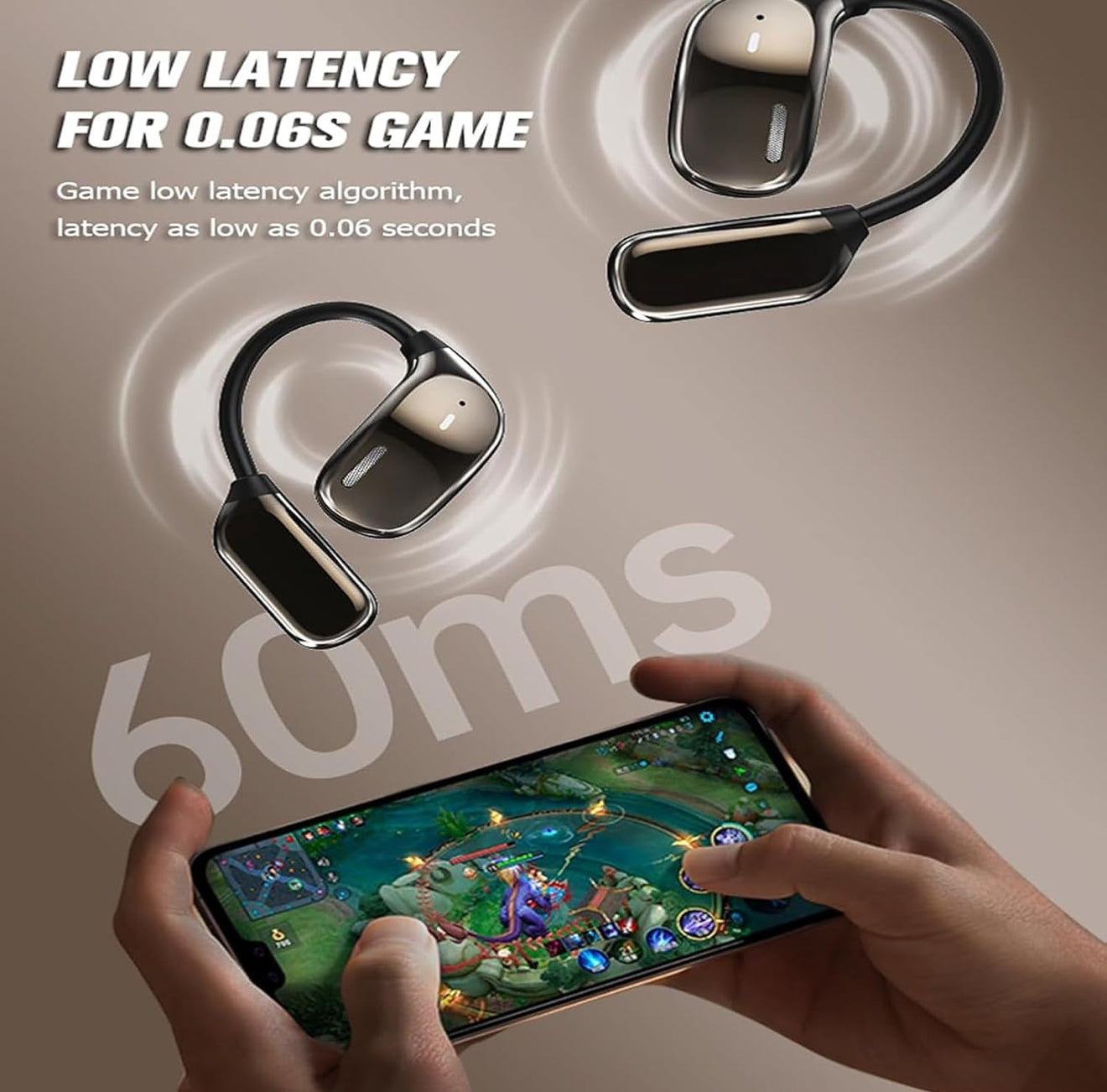 Touch Screen Open Ear Bluetooth wireless