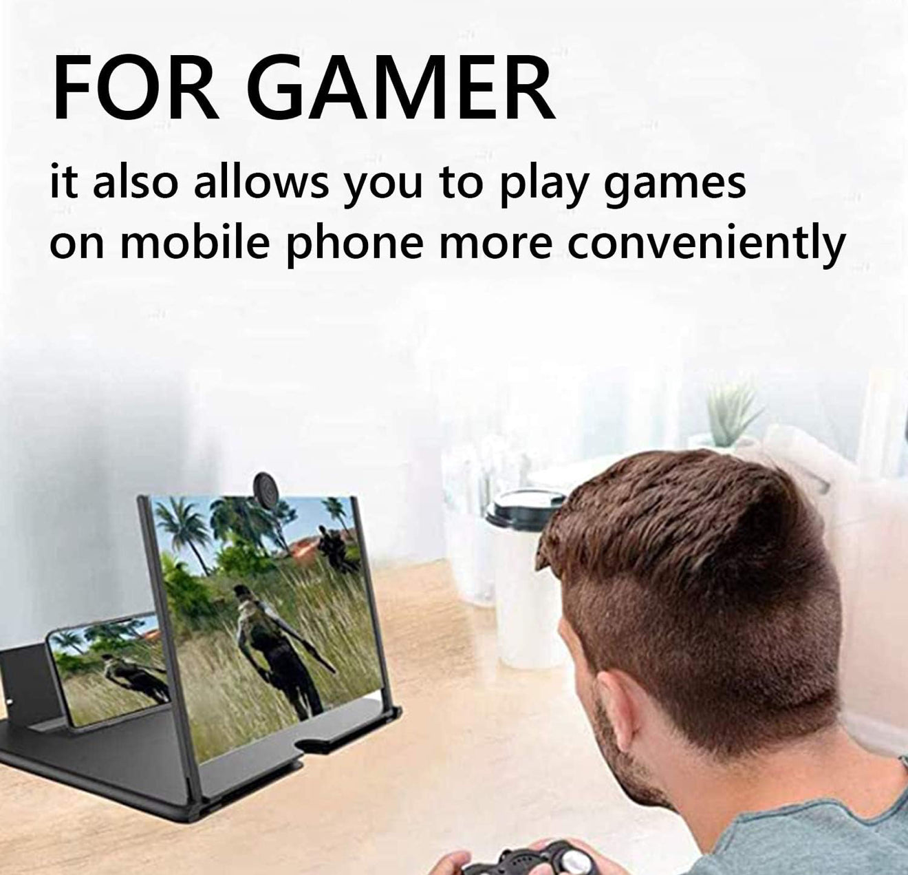 Screen Magnifier for Cell Phone,3D Magnifying Projector Screen Enlarger Expander